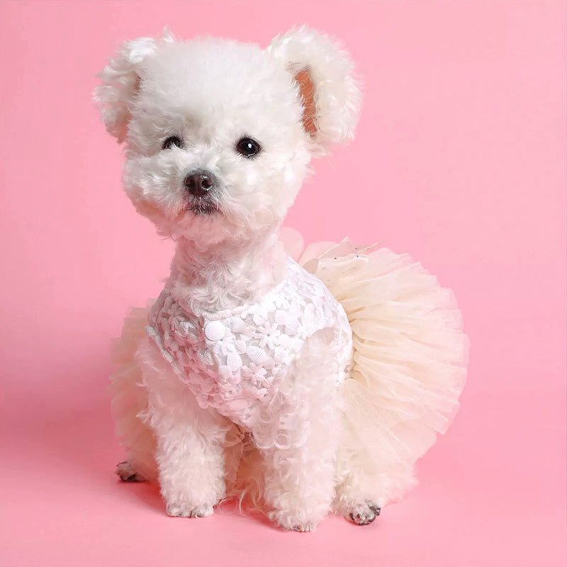 Layered Cake Puppy Dog Princess Dress Dog Clothes - PIKAPIKA