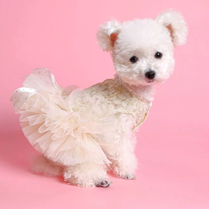 Layered Cake Puppy Dog Princess Dress Dog Clothes - PIKAPIKA