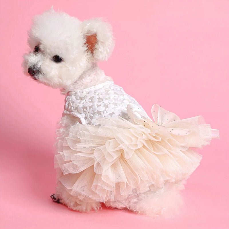 Layered Cake Puppy Dog Princess Dress Dog Clothes - PIKAPIKA
