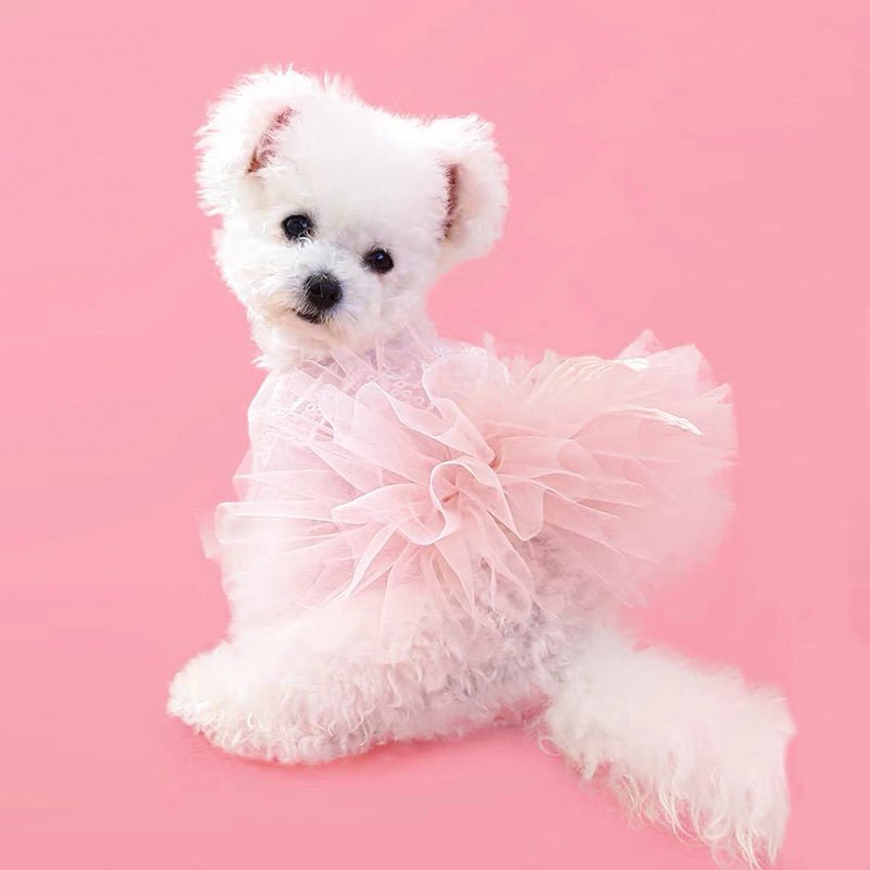 Layered Cake Puppy Dog Princess Dress Dog Clothes - PIKAPIKA