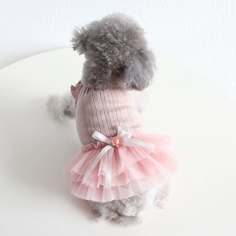 Layered Cake Puppy Dog Princess Dress Dog Clothes - PIKAPIKA