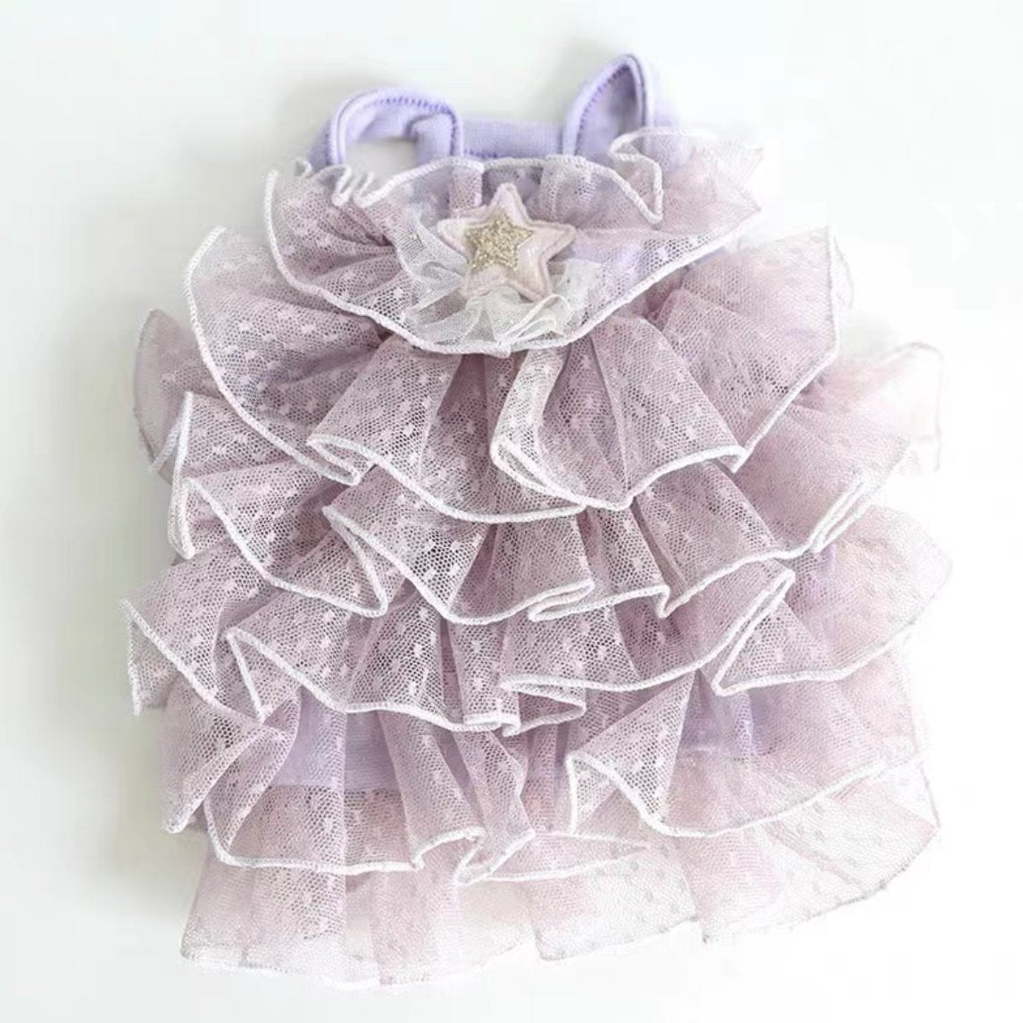 Layered Lace Dress Dog Clothes - PIKAPIKA