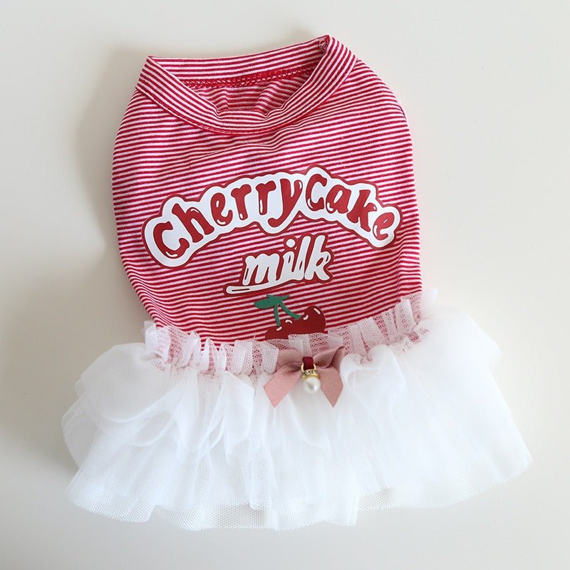 Layered Lace Dress Dog Clothes - PIKAPIKA