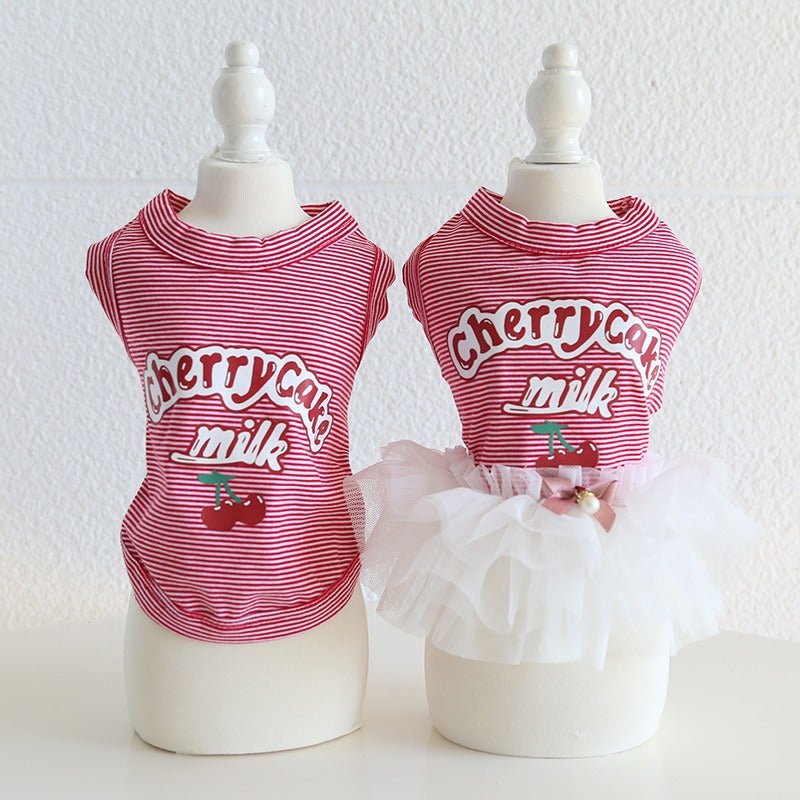 Layered Lace Dress Dog Clothes - PIKAPIKA