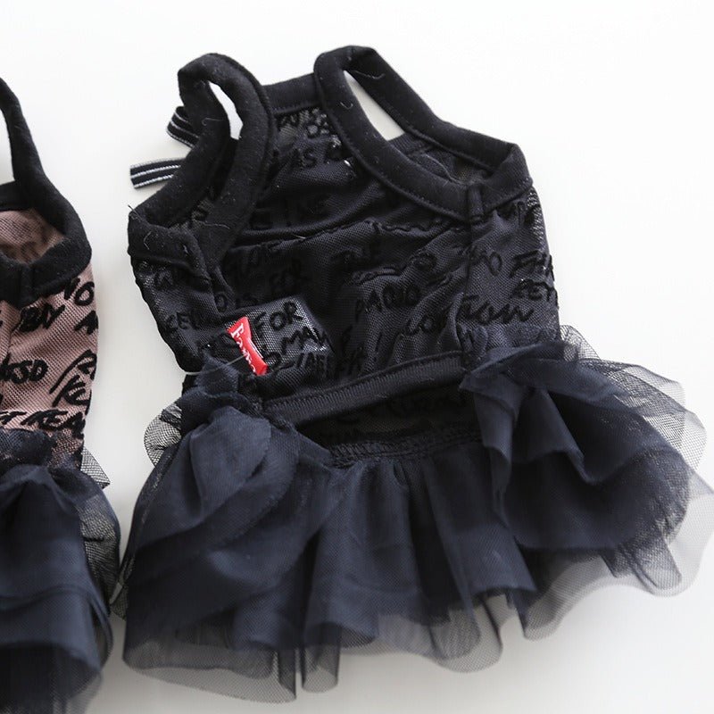 Layered Lace Dress Dog Clothes - PIKAPIKA