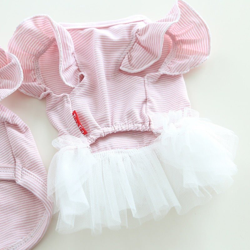 Layered Lace Dress Dog Clothes - PIKAPIKA