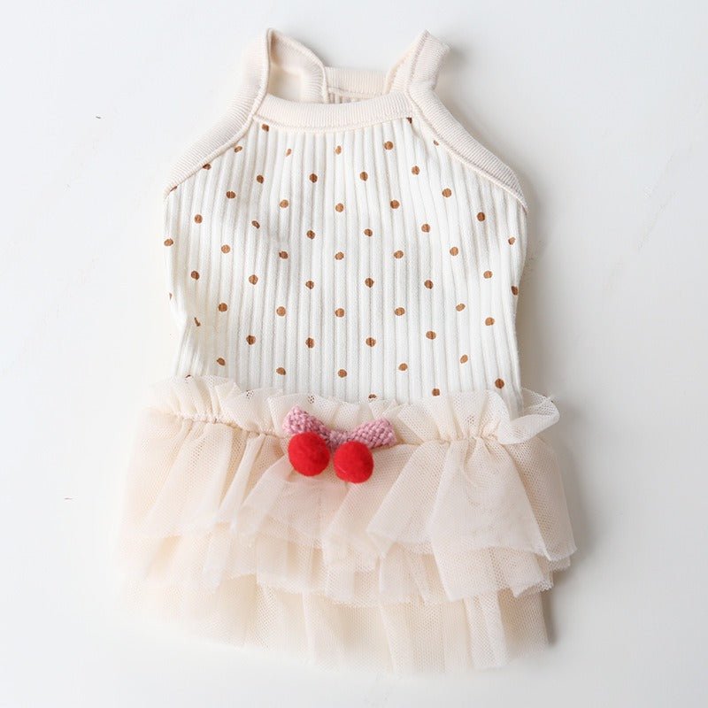 Layered Lace Dress Dog Clothes - PIKAPIKA