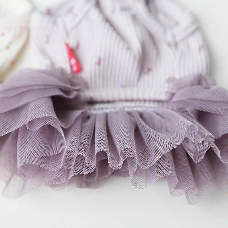 Layered Lace Dress Dog Clothes - PIKAPIKA