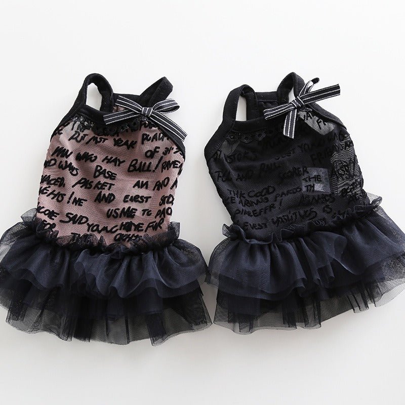 Layered Lace Dress Dog Clothes - PIKAPIKA
