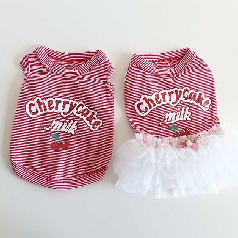 Layered Lace Dress Dog Clothes - PIKAPIKA