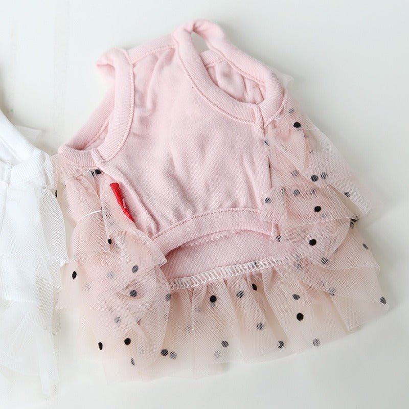 Layered Lace Dress Dog Clothes - PIKAPIKA