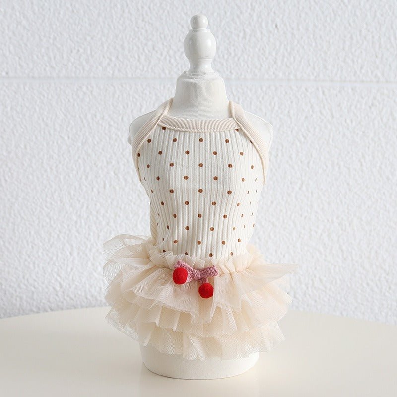 Layered Lace Dress Dog Clothes - PIKAPIKA