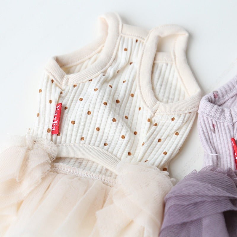 Layered Lace Dress Dog Clothes - PIKAPIKA