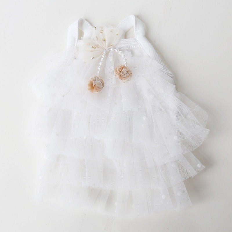 Layered Lace Dress Dog Clothes - PIKAPIKA