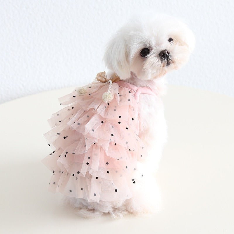 Layered Lace Dress Dog Clothes - PIKAPIKA
