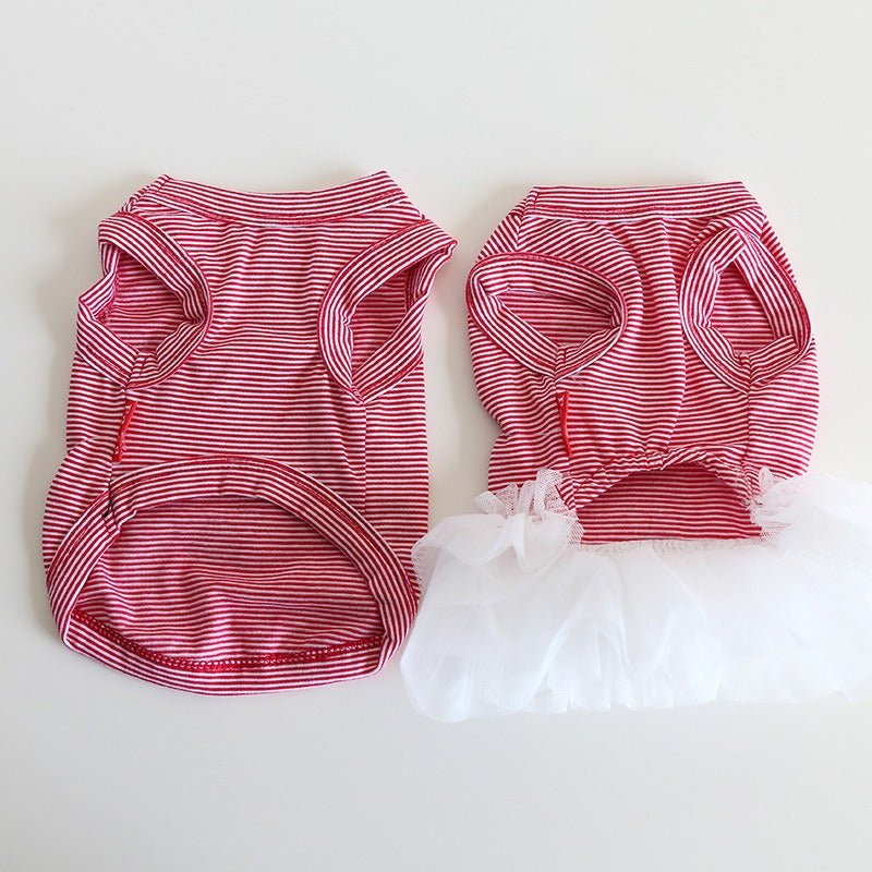 Layered Lace Dress Dog Clothes - PIKAPIKA