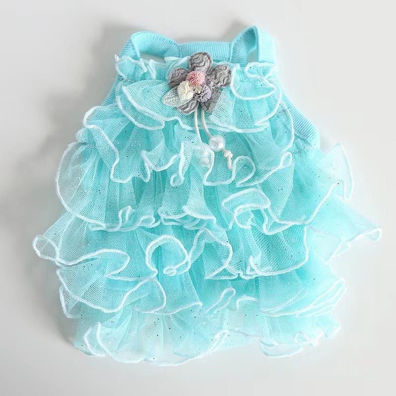 Layered Lace Dress Dog Clothes - PIKAPIKA