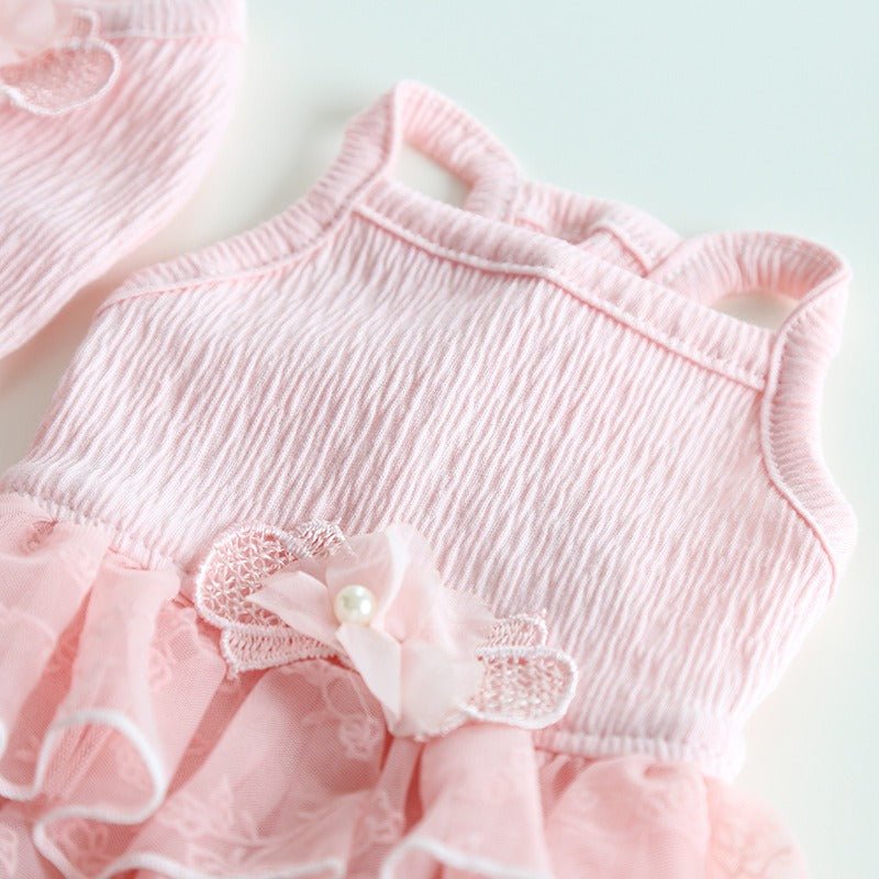 Layered Lace Dress Dog Clothes - PIKAPIKA