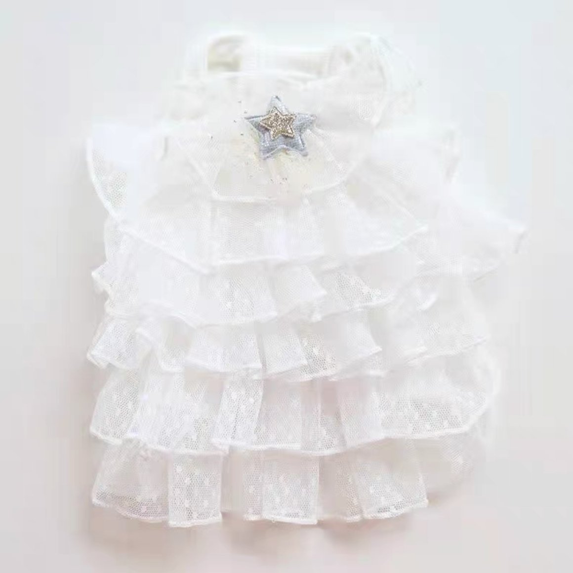 Layered Lace Dress Dog Clothes - PIKAPIKA