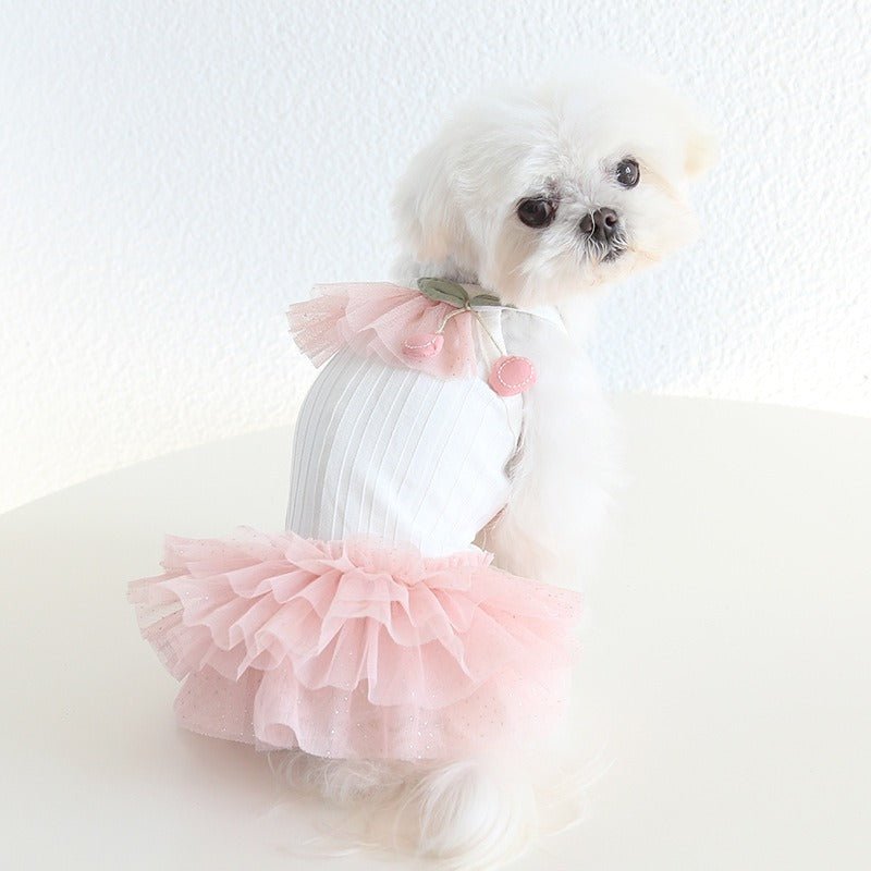 Layered Lace Princess Dog Dress Dog Clothes - PIKAPIKA