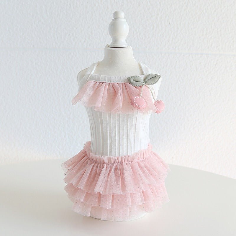 Layered Lace Princess Dog Dress Dog Clothes - PIKAPIKA