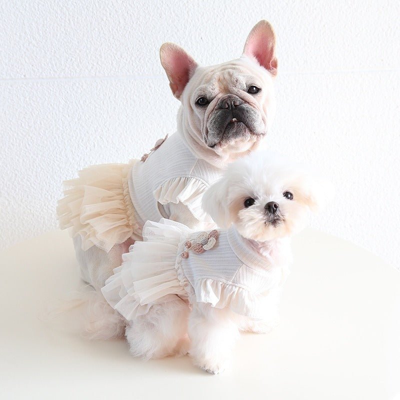 Layered Lace Princess Dog Dress Dog Clothes - PIKAPIKA