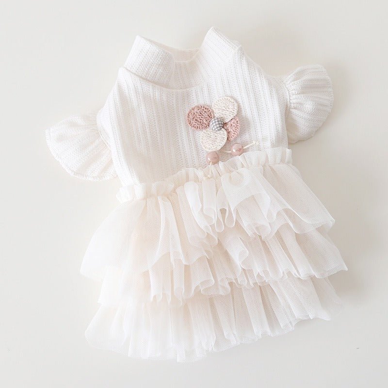 Layered Lace Princess Small Dog Dress Dog Clothes - PIKAPIKA