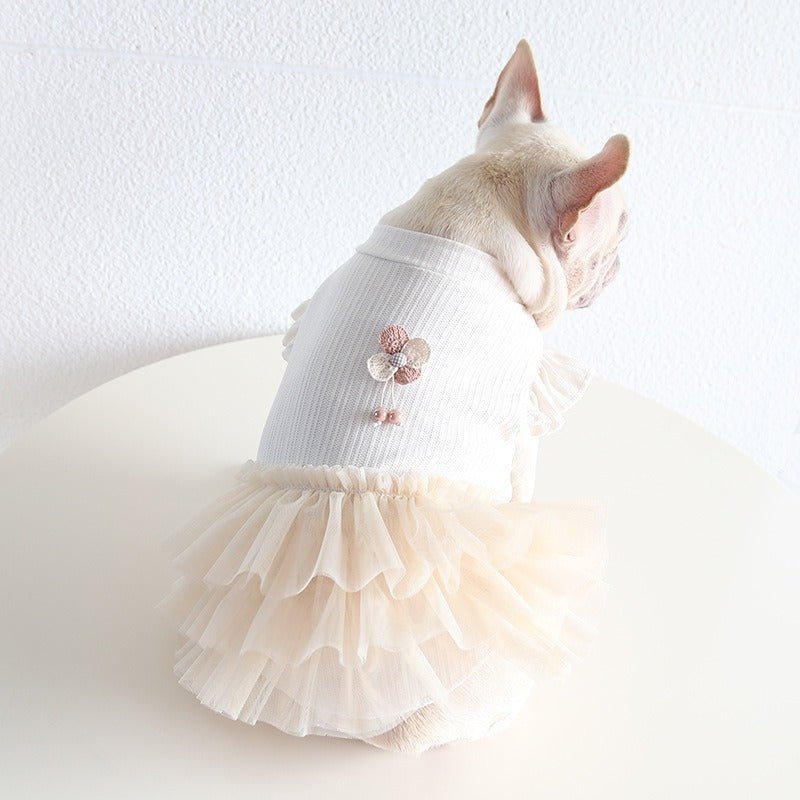 Layered Lace Princess Small Dog Dress Dog Clothes - PIKAPIKA