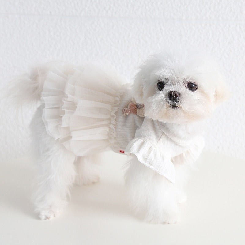Layered Lace Princess Small Dog Dress Dog Clothes - PIKAPIKA