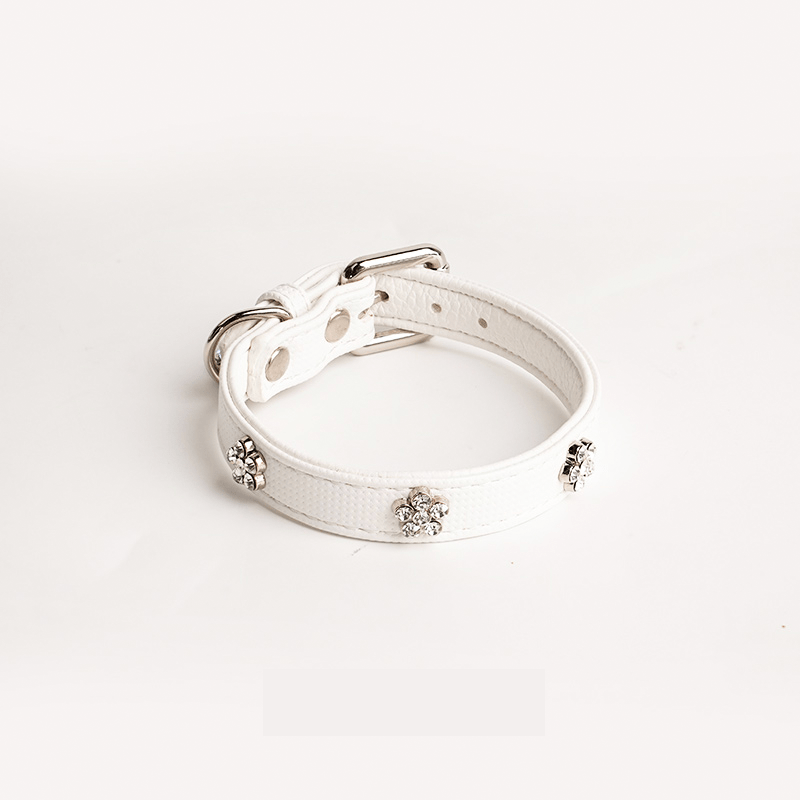 Leather Dog Collar Adjustable Rock Style - PIKAPIKA