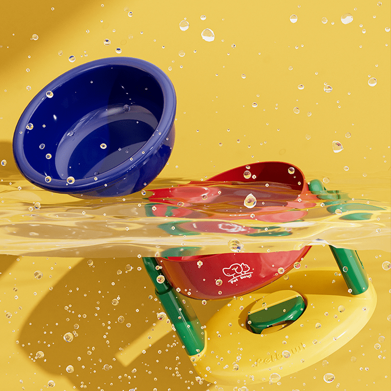 Liftable Pet Bowl Suction Cup Food Water Bowl Adjustable Height - PIKAPIKA