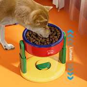 Liftable Pet Bowl Suction Cup Food Water Bowl Adjustable Height - PIKAPIKA