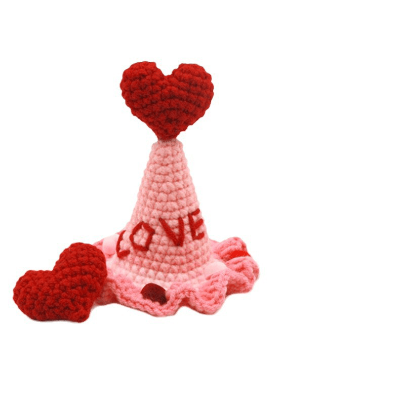 Love Dog Hat Knit Cat Hat Valentine's Day Super Cute - PIKAPIKA