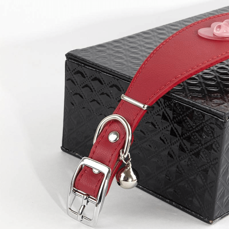 Love Heart Microfiber Leather Collar for Dog Outdoor Gear - PIKAPIKA