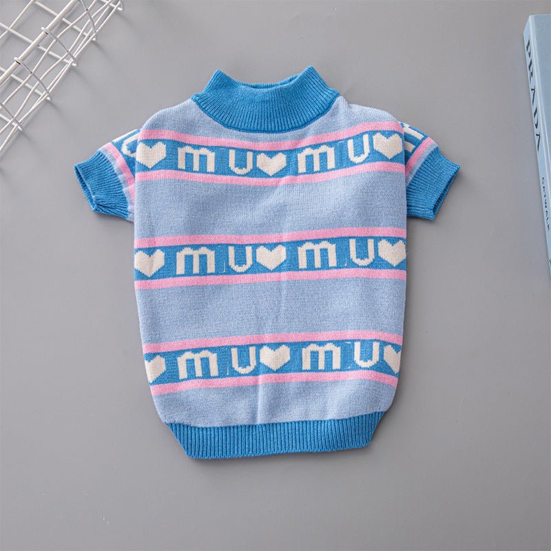 Luxury Designer Style Knit Sweater Dog Clothes - PIKAPIKA