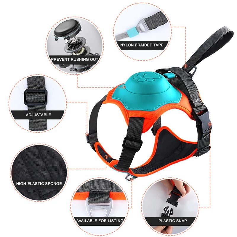 No - Pull Dog Harness with Leash - PIKAPIKA