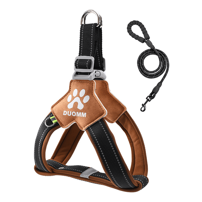 No - Pull Pet Harness Padded Vest & Adjustable Leash Set - PIKAPIKA