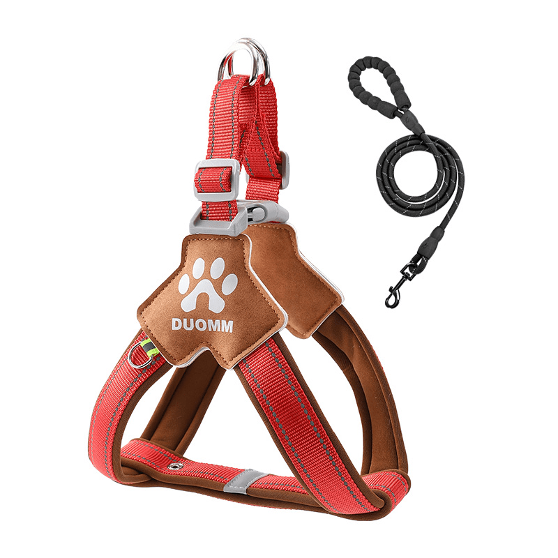 No - Pull Pet Harness Padded Vest & Adjustable Leash Set - PIKAPIKA