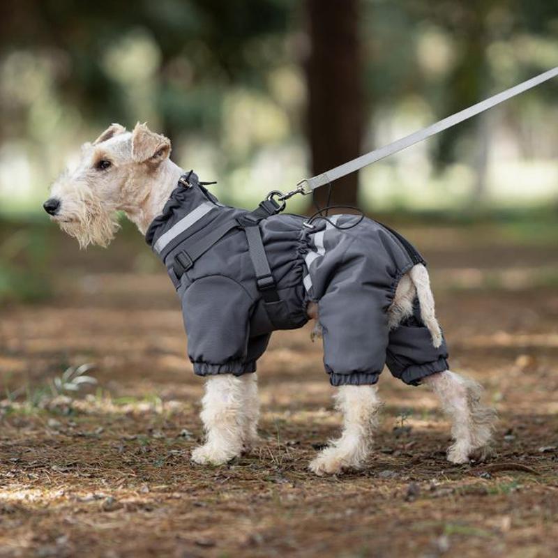 Outdoor Dog Clothes Cotton Padded Jacket Warm Onesies Waterproof Coat - PIKAPIKA