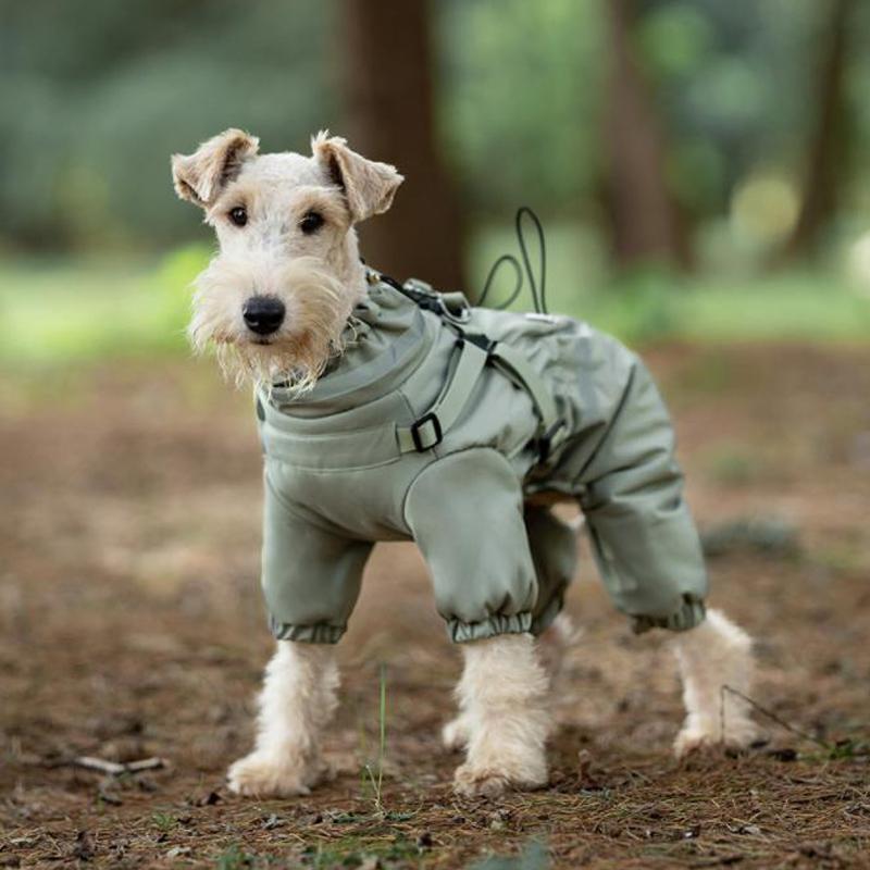 Outdoor Dog Clothes Cotton Padded Jacket Warm Onesies Waterproof Coat - PIKAPIKA