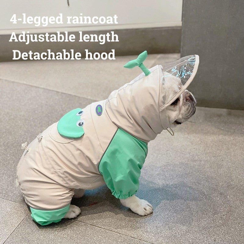 Outdoor Raincoat Dog 4 Legs Waterproof Clothes Bulldog Corgi - PIKAPIKA