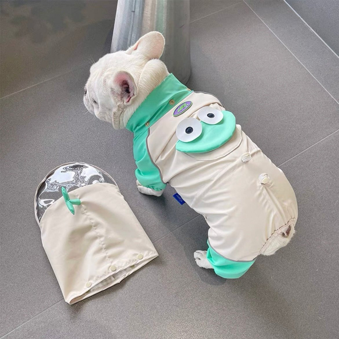 Outdoor Raincoat Dog 4 Legs Waterproof Clothes Bulldog Corgi - PIKAPIKA