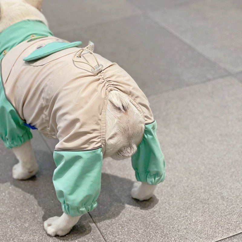 Outdoor Raincoat Dog 4 Legs Waterproof Clothes Bulldog Corgi - PIKAPIKA