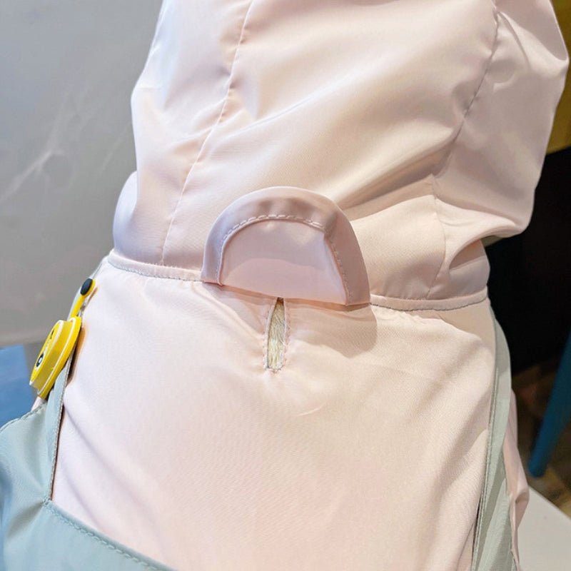 Outdoor Raincoat Dog 4 Legs Waterproof Zip Clothes Bulldog Corgi - PIKAPIKA