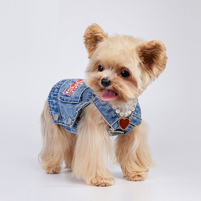 Pearl Heart Pendant Necklace Dog & Cat Accessories - PIKAPIKA