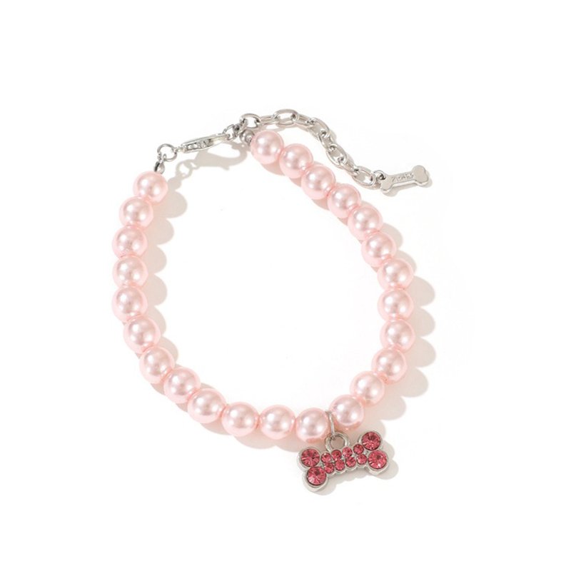Pearl Jewelry with Bow Dog & Cat Necklace - PIKAPIKA