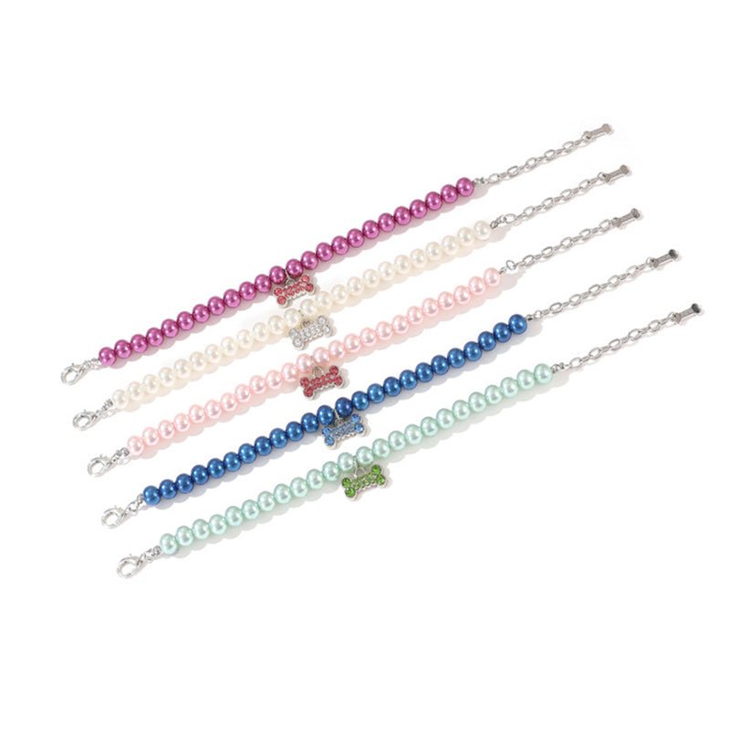 Pearl Jewelry with Bow Dog & Cat Necklace - PIKAPIKA