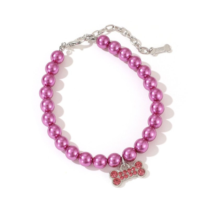 Pearl Jewelry with Bow Dog & Cat Necklace - PIKAPIKA