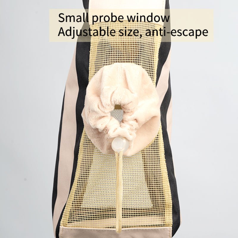 Pet Carrier Breathable Cat Dog Stripes Handbag With Small Opening - PIKAPIKA