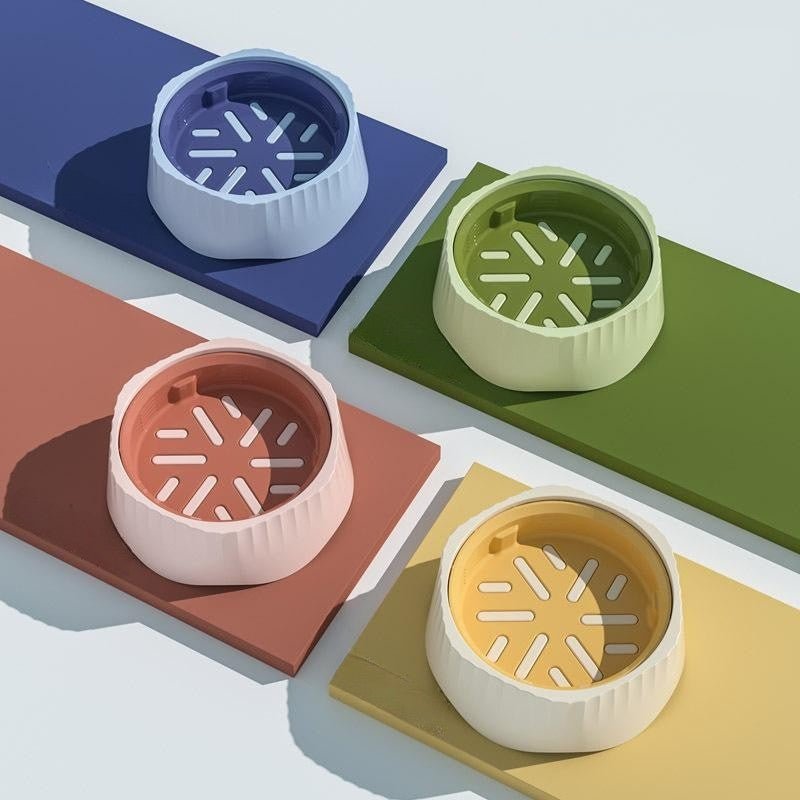 Pet Food Bowl 2 in 1 Plastic Slow Feeder Anti - slip - PIKAPIKA